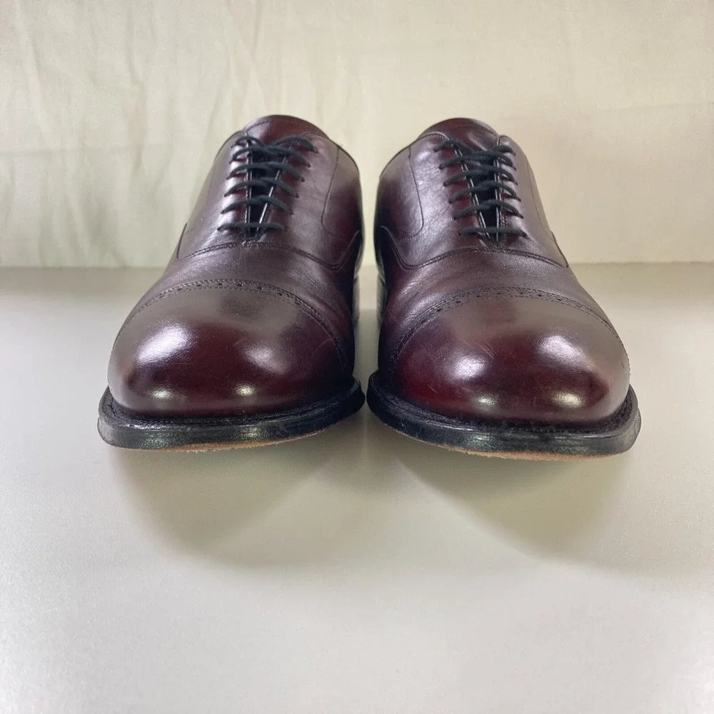 Johnston Murphy Aldrich II Oxblood Cap Toe Goodyear Oxford Shoe Mens 11 90063